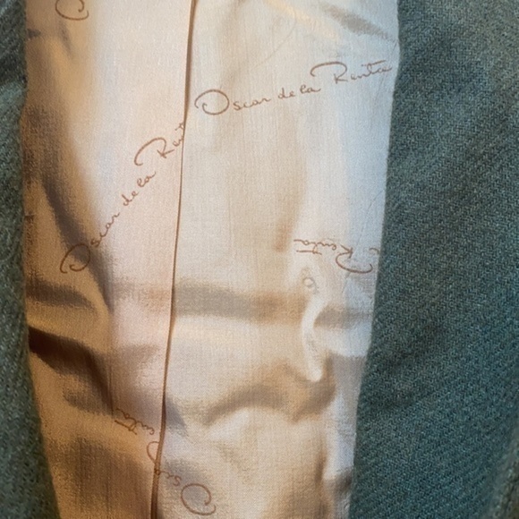 WOMENS OSCAR DE LA RENTA GREEN BLAZER - Picture 2 of 4